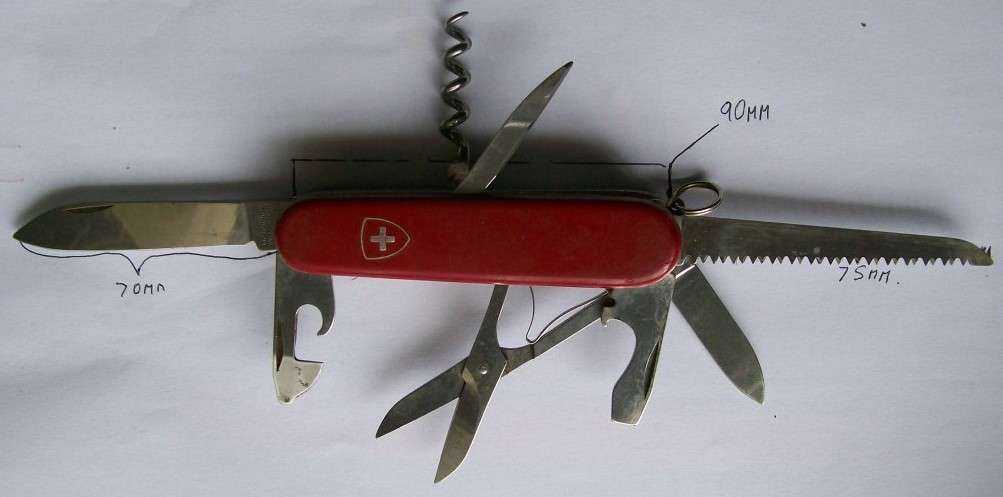 Victorinox Switzerland Stainless Rostfree - economy+- 90mm - see photographs