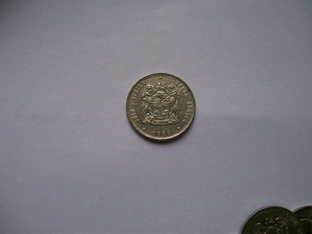 1986, 1987, 1988, 1989 and 1990 - Nickel R1.00  circulated nickel coins. See photos below.