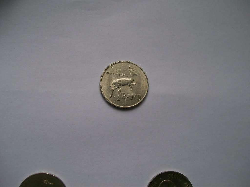 1986, 1987, 1988, 1989 and 1990 - Nickel R1.00  circulated nickel coins. See photos below.