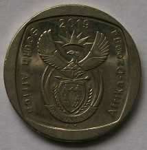 2019 x 5 - R2.00 coins - See description and photo`s.