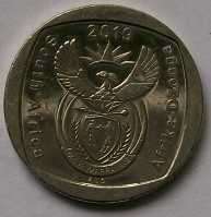 2019 x 5 - R2.00 coins - See description and photo`s.