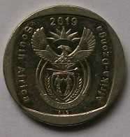 2019 x 5 - R2.00 coins - See description and photo`s.