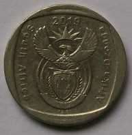 2019 x 5 - R2.00 coins - See description and photo`s.