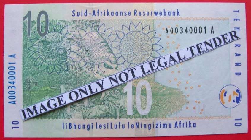 Gill Marcus - 3 X R10.00  notes - Serial No`s :AQ0340001A, CQ1350428A&AJ5196680A. See photos.