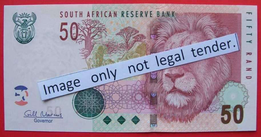 Gill Marcus - 3 X R50.00 notes - Serial No`s, BA3679432C, EJ5339484C & AH2006965C . See photos.