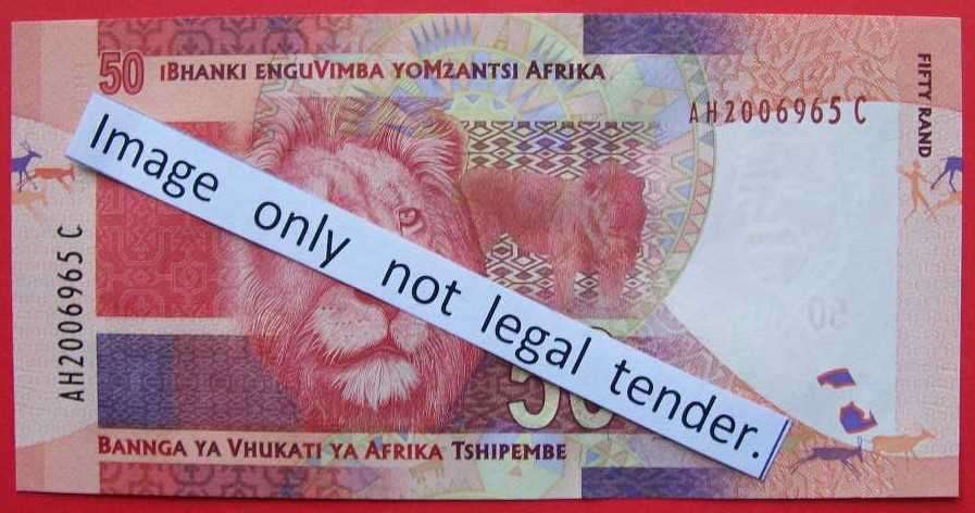 Gill Marcus - 3 X R50.00 notes - Serial No`s, BA3679432C, EJ5339484C & AH2006965C . See photos.