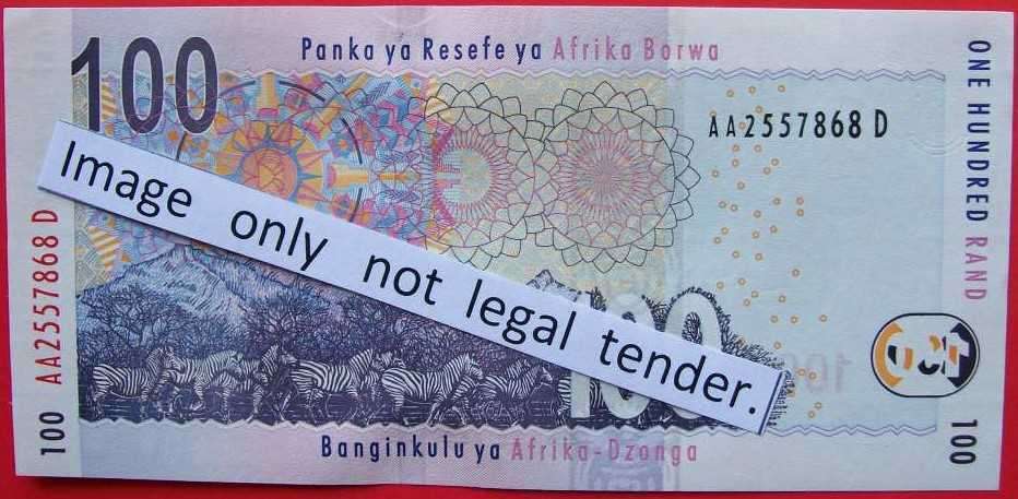 Gill Marcus - 1 X R100.00 note - Serial No`s : AA2557868D. See photos.