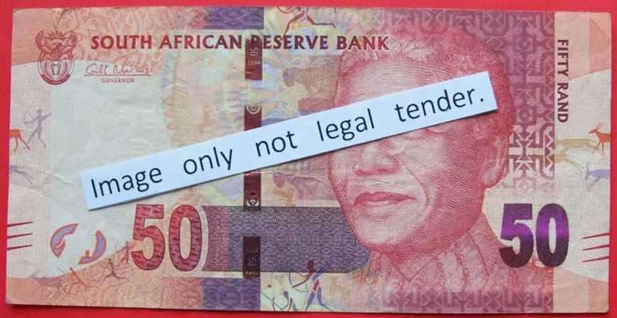 Gill Marcus - 1 X R50.00 note - Serial No`s : AA9827060C. See photos.