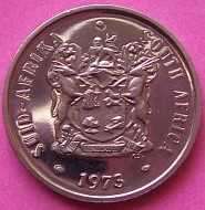 RSA: 1973 - 20c, and 10c nickel coins. Only 30850 20c were minted. See photos below.