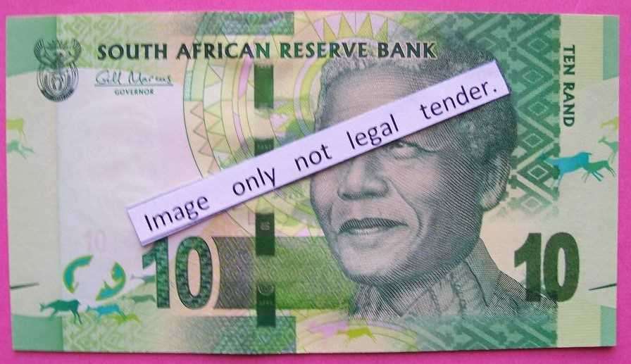 Gill Marcus - 3 x R10.00 Notes - Serial No's: BD8121418A, CE4345387A & AJ8303719A