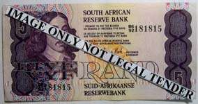 SA R5.00 note  GPC de KOCK 3rd issue. Circulated note - see photo's.