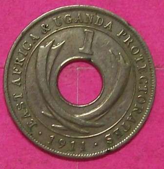 East Africa & Uganda Protectorate 1c - 1911. See photo's..