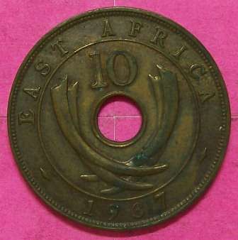 East Africa 10c -1937. See photo's..