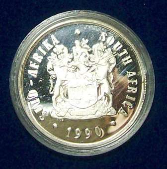 1990 Silver R1.00 Proof - as received from SA Mint..