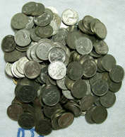 More than 100 circulated S. A. NICKEL 5 cents - various dates