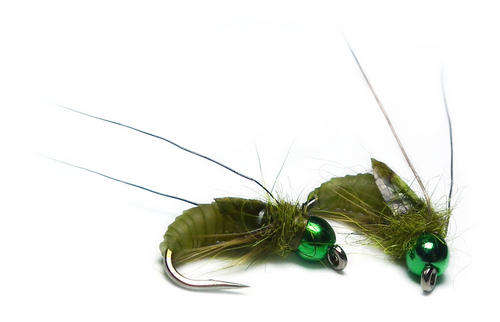 5 x  #12 Nymph Skin Pupa - Fly fishing/Fly tying