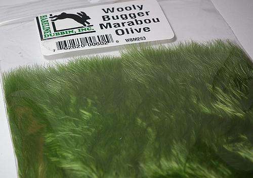 WOOLY BUGGER MARABOU - OLIVE - Fly fishing/Fly tying