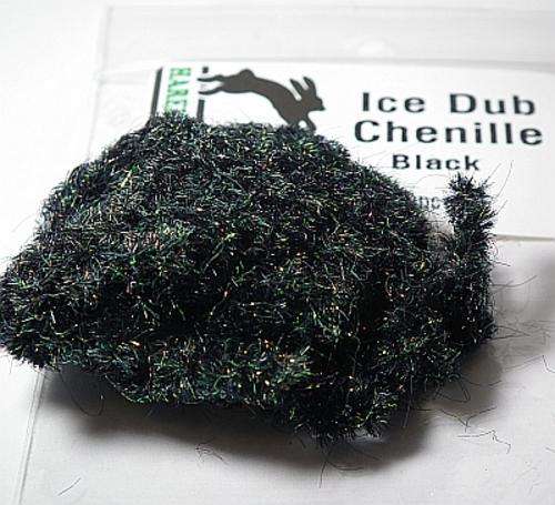 Ice Dub Chenille - Black - Fly fishing/Fly tying