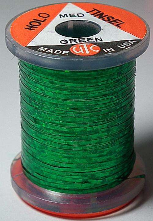 Medium UTC Holo Tinsel - GREEN - Fly fishing/Fly tying