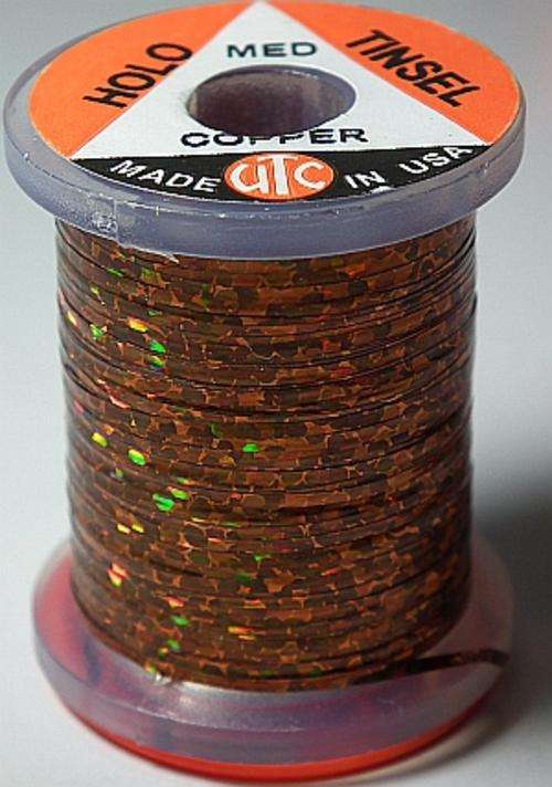 Medium UTC Holo Tinsel - COPPER - Fly fishing/Fly tying