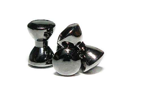 Brass Dumbell Eyes - Black Nickel - Small - Fly fishing/Fly tying