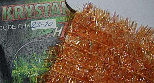 10mm Hends Krystal Chenille -  Red/Brown - Fly fishing/Fly tying