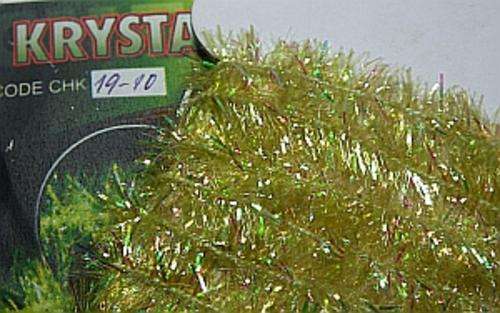 10mm Hends Krystal Chenille -  Olive - Fly fishing/Fly tying