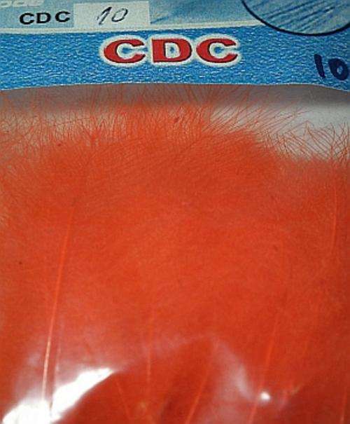 Hends CDC Feathers - Fluo. Orange(10)  - Fly fishing/Fly tying