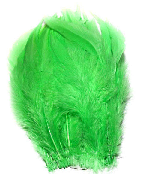 5-7" Strung Saddle Hackle - Chartreuse  - Fly fishing/Fly tying