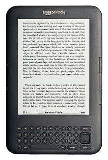 Late Entry Amazon Kindle 3 Wifi