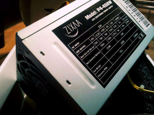 Zixa 450watt Power Supply