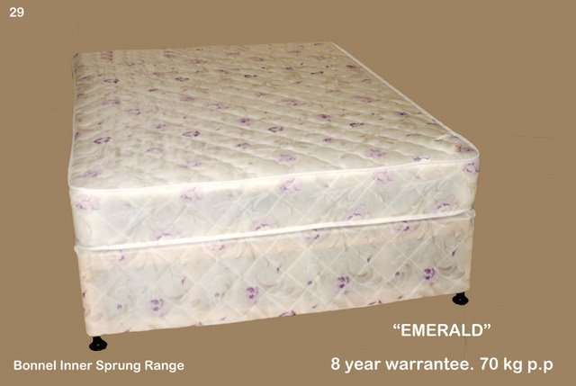 91cm SINGLE "EMERALD"  MATTRESS  AND BASE SET
