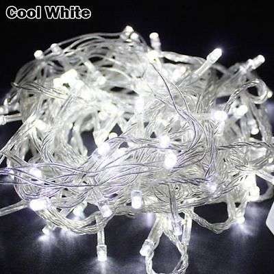WHITE LED String Decorative Wedding Christmas Party Fairy Lights 20M (Extendable)