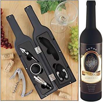 Novelty Wine Bottle shaped Tool Set