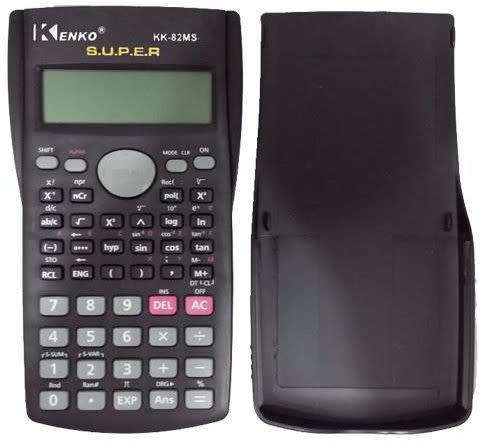KENKO KK-82MS 2.5" Screen 11-Digits Function Scientific Calculator - Black