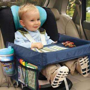 On the go waterproof Portable Baby Kids booster Car Seat play n Snack Travel Tray Drawing Board
