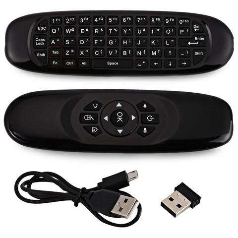 Wireless Air Mouse & Keyboard Combo - Black