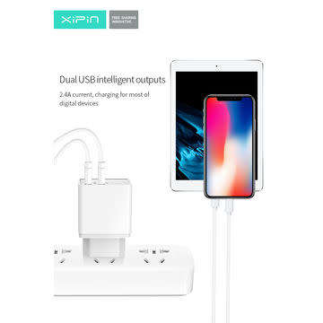 Xipin Dual Charger + Free 3 in 1 Cable