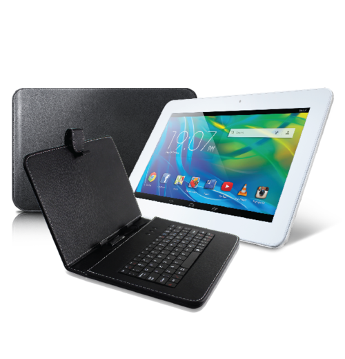 Universal Keyboard Case For 10.1" Tablets - Black