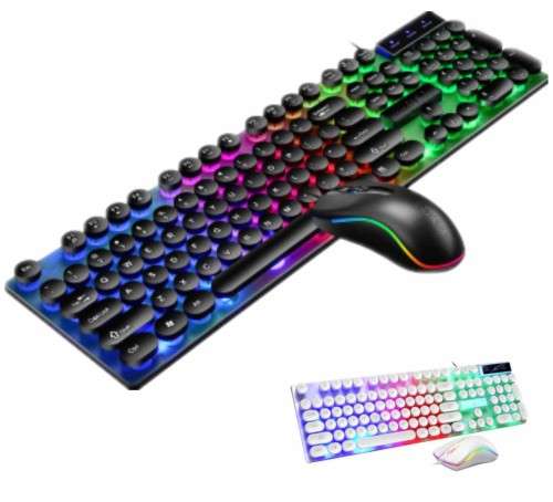 D290 Gaming Keyboard And Mouse Wired Keyboard With Backlight Keyboard Gamer Kit Silent Gaming