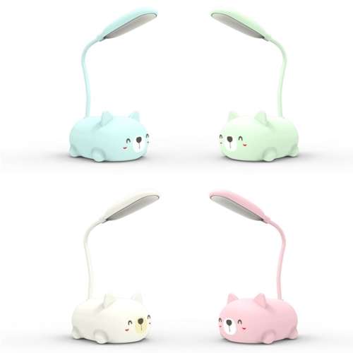 CARTOON CAT DESIGN LED EYE PROTECTION READING LAMP USB RECHARGEABLE DESK LAMP