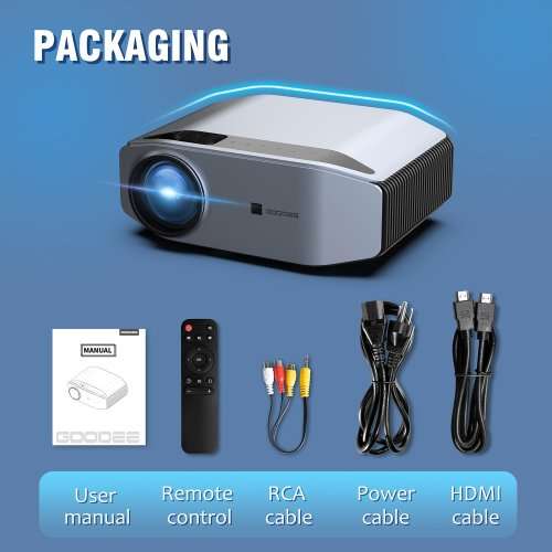 YG620 LED Projector Full HD Projector Built-in Speaker Home Theater Beamer