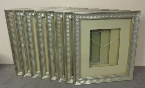 8x SUPERB "BROAD FRAMED" "STYLED" PICTURE FRAMES WITH GLASS AND MOUNTINGS bid/frame