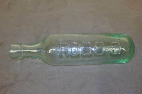 A SUPER-RARE ANTIQUE (VICTORIAN) BRITISH MADE "ROSS'S" OF BELFAST GLASS GINGER ALE "TORPEDO" BOTTLE