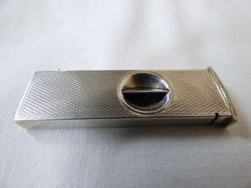 AN AWESOME VINTAGE STERLING SILVER KNIPP OF GERMANY PFEILRING SOLIGEN # 5602 CIGARILLO CIGAR CUTTER