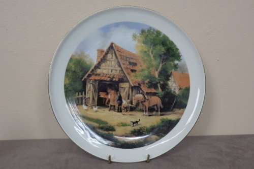 AN AWESOME SOUTH AFRICAN "CONSTANTIA" FINE CHINA "COTTAGES" SERIES COLLECTIBLE PLATE