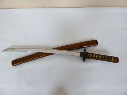 AN AWESOME (ORNAMENTAL) WAKIZASHI SAMURAI SWORD WITH STUNNING DETAILED GRIP!!!