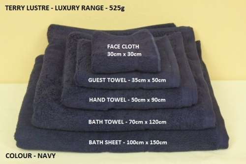 LUXURIOUS TERRY LUSTRE "LUXURY RANGE" 100% COTTON 525gms BATH TOWELS *FREE POSTAGE OVER R500*