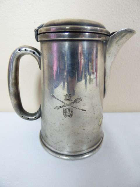 AN AWESOME VINTAGE "SERANCO" COFFEE POT w SA HOUSES OF PARLIAMENT COAT OF ARMS!!