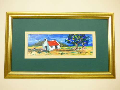 A STUNNING ORIGINAL OIL PAINTING BY RENOWNED SA ARTIST "PETRA VAN NIEKERK". STRIKING!!!